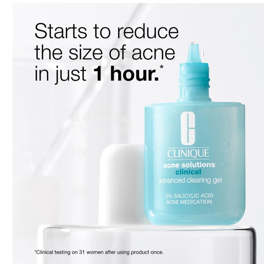 CLINIQUE Acne Solutions Clinical Advanced Clearing Gel Travel Sample Size 0.1oz - Picture 3 of 12